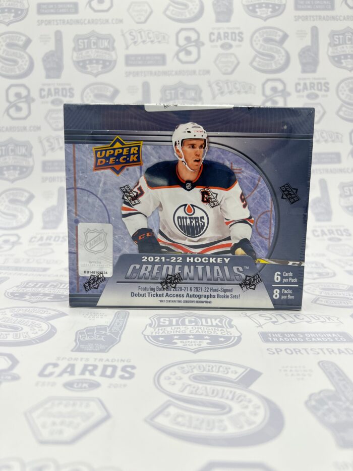 2021/22 Upper Deck Credentials Hockey Hobby Box